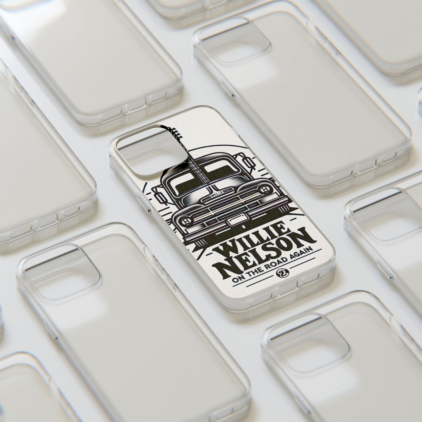 Willie Nelson On The Road Again inspired Phone Cases